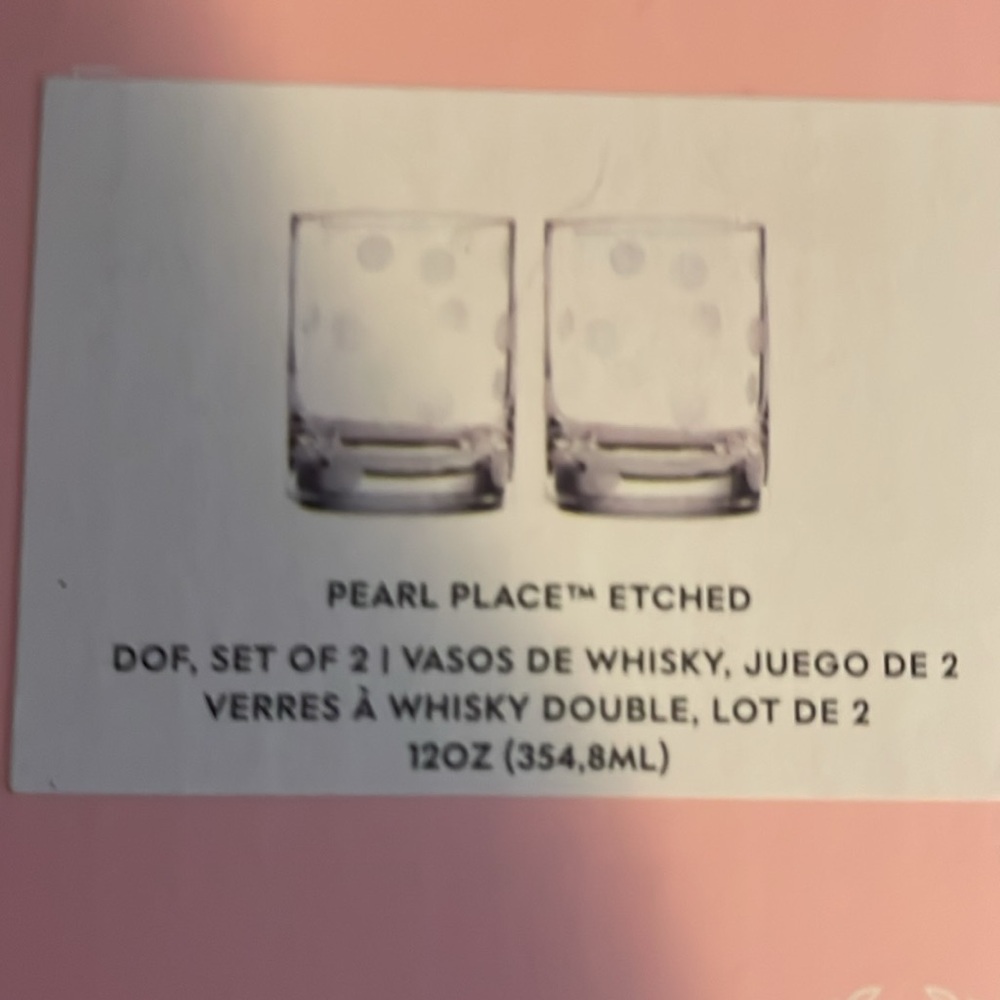 Kate Spade whisky glassed - Picture 4 of 5